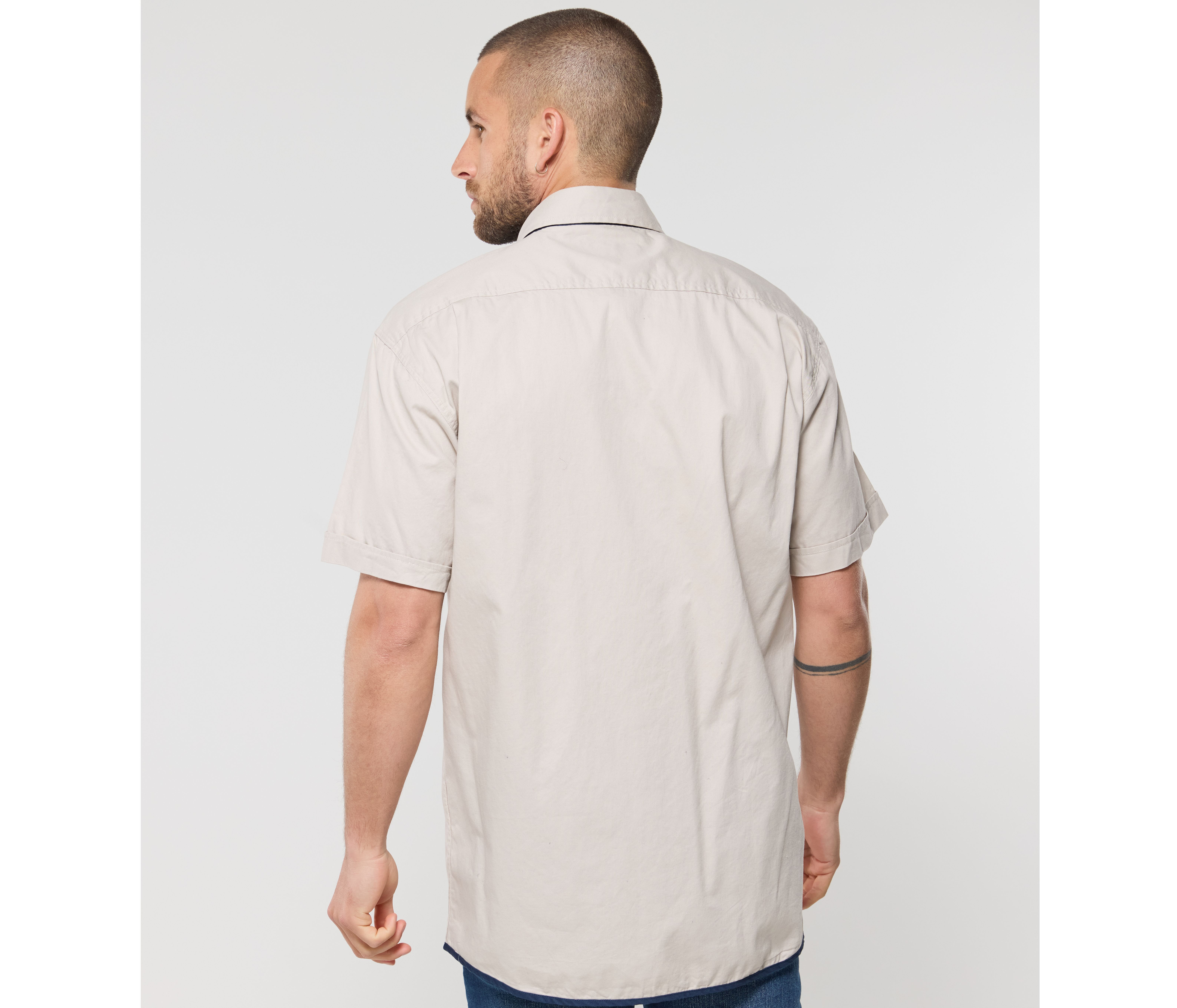 SHIRT SHORT SLEEVES BRANDY
