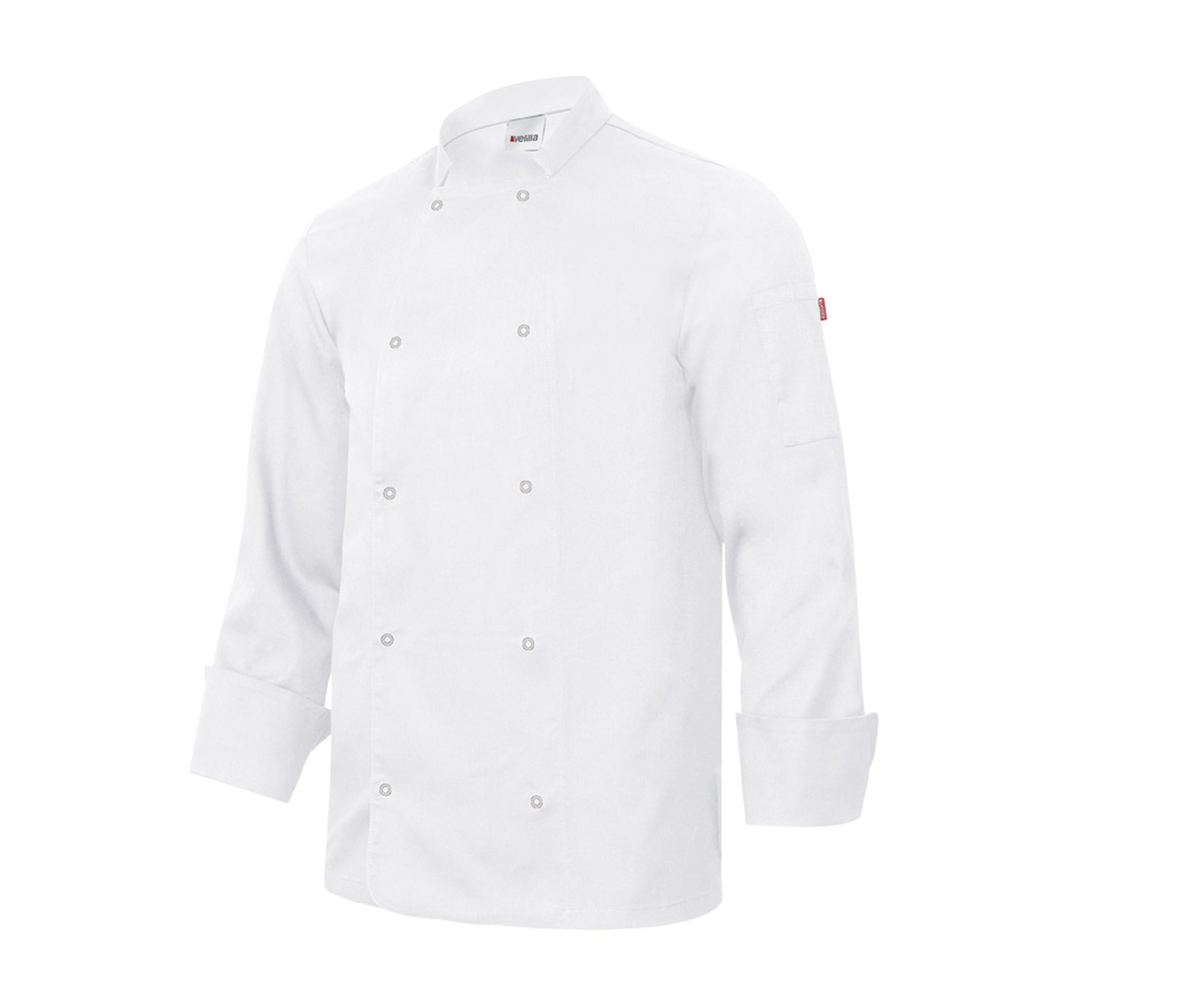 CHAQUETA DE COCINERO CON BOTONES PRESION