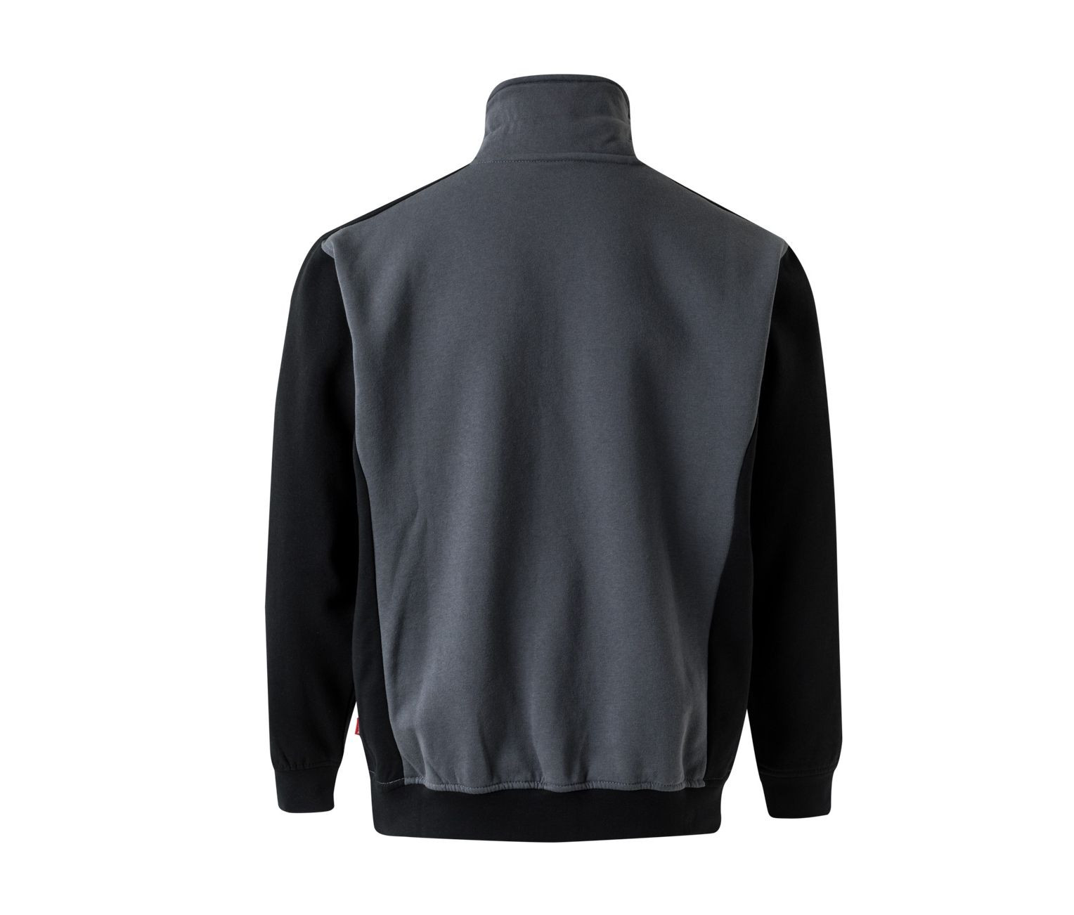 SUDADERA BICOLOR CON CUELLO DE CREMALLERA