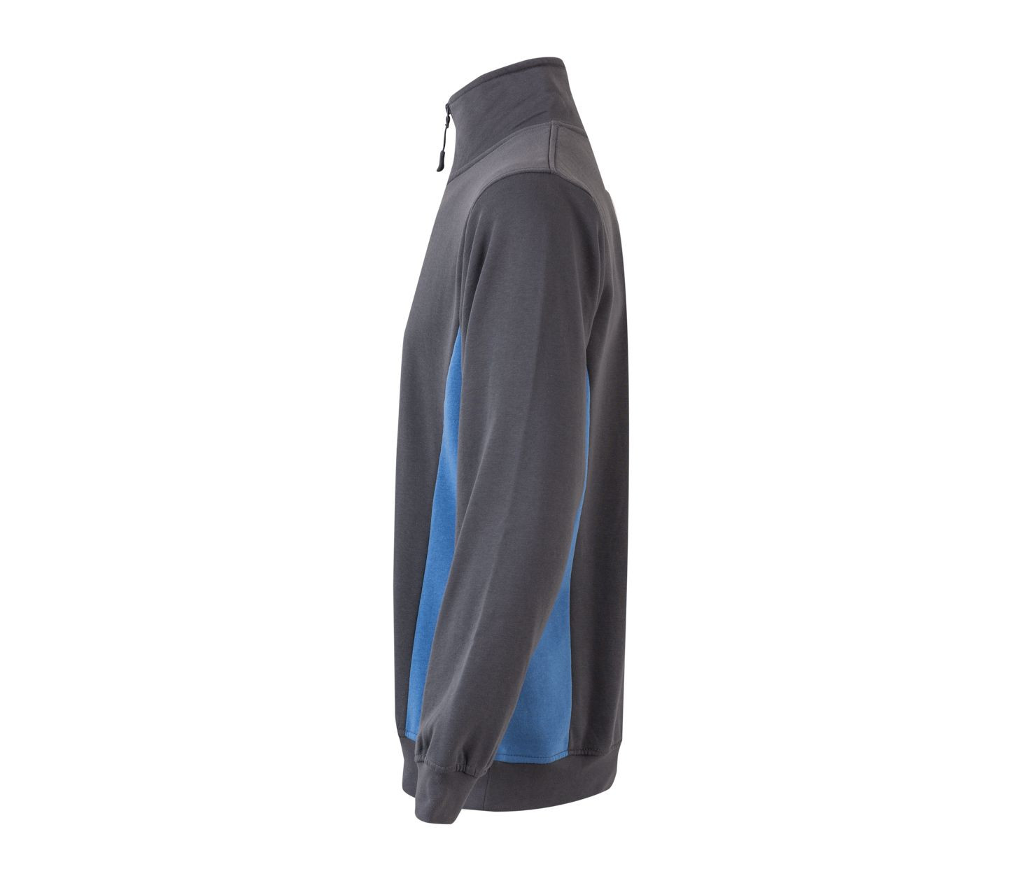 SUDADERA BICOLOR CREMALLERA EN EL CUELLO