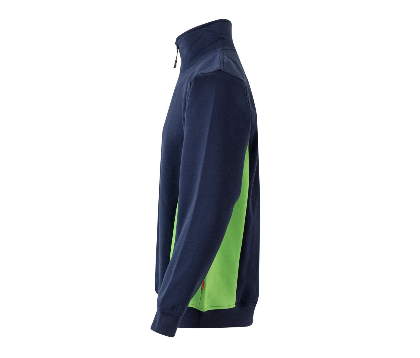 SUDADERA BICOLOR CREMALLERA EN EL CUELLO