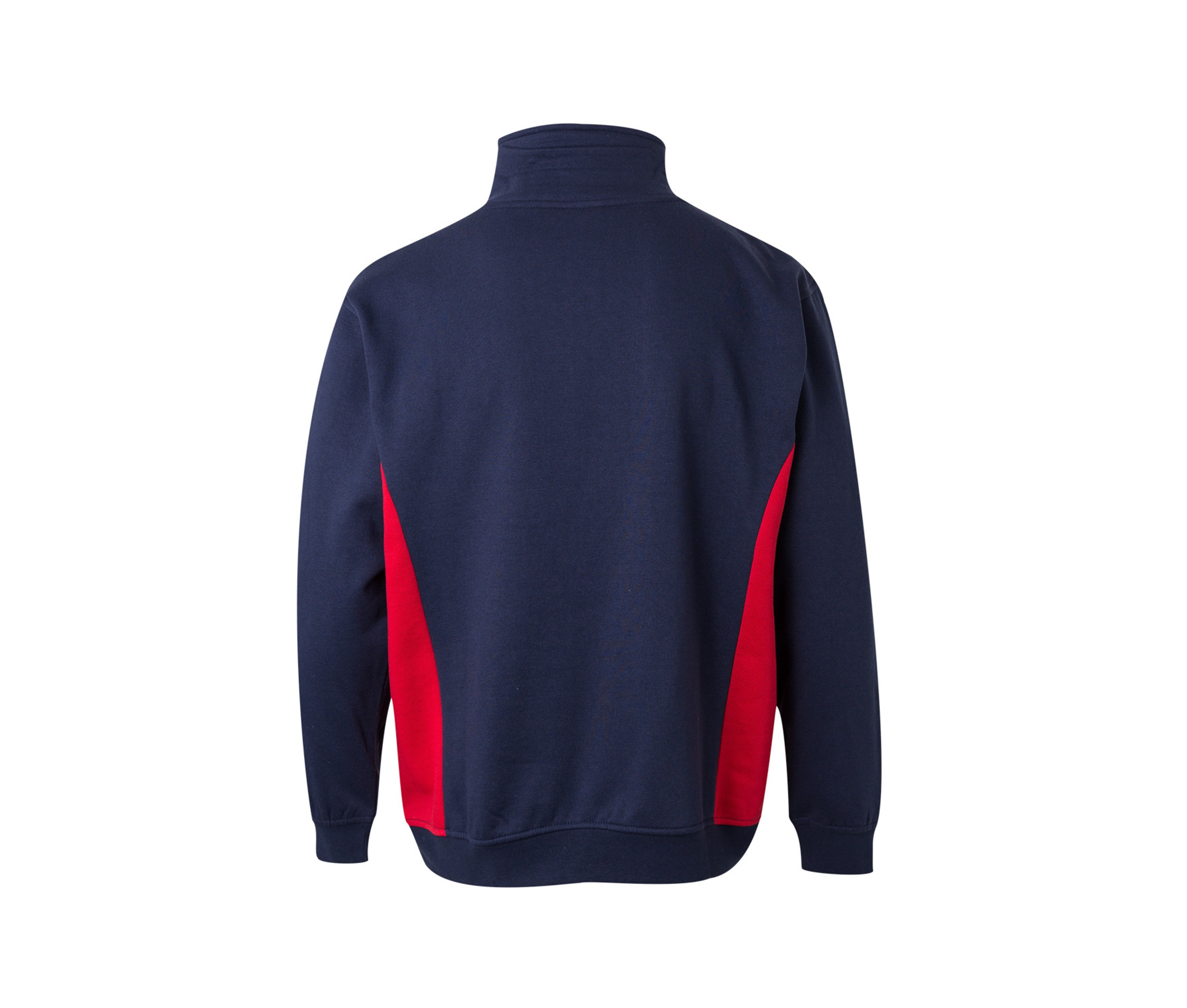 SUDADERA BICOLOR CREMALLERA EN EL CUELLO