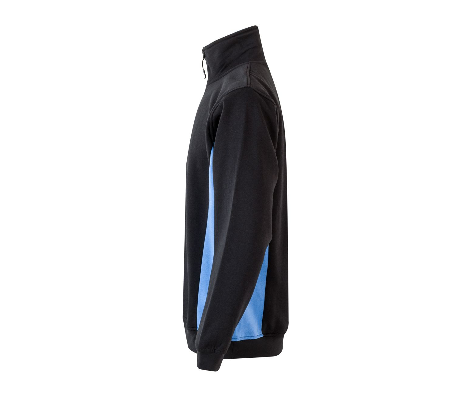 SUDADERA BICOLOR CREMALLERA EN EL CUELLO