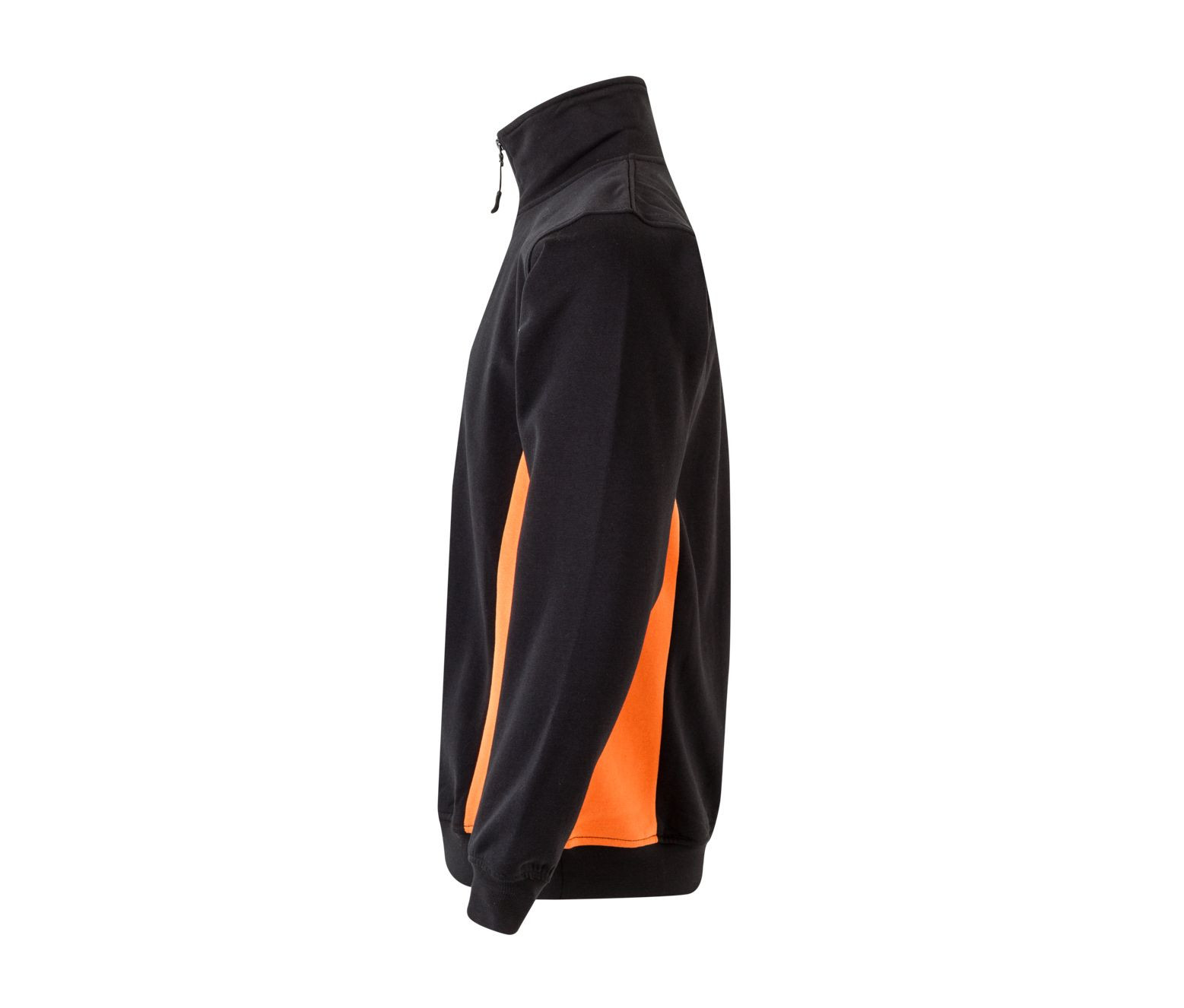 SUDADERA BICOLOR CREMALLERA EN EL CUELLO