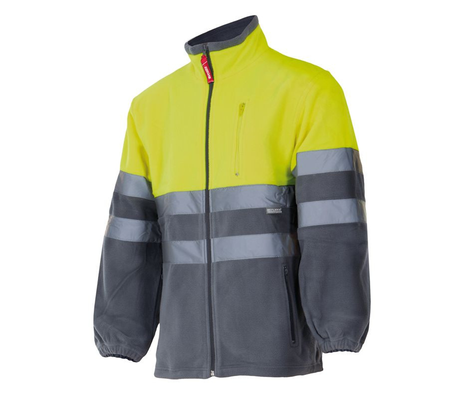 CHAQUETA POLAR BICOLOR DE ALTA VISIBILIDAD