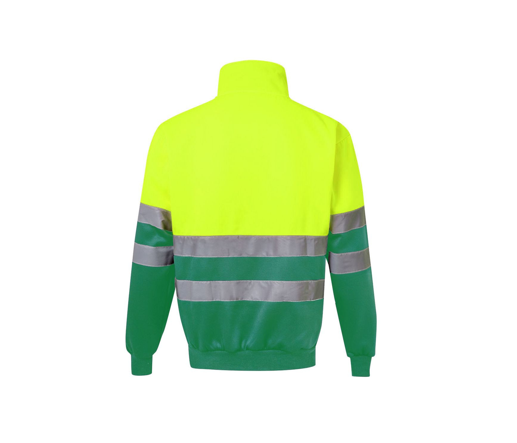 SUDADERA CON CREMALLERA DE ALTA VISIBILIDAD