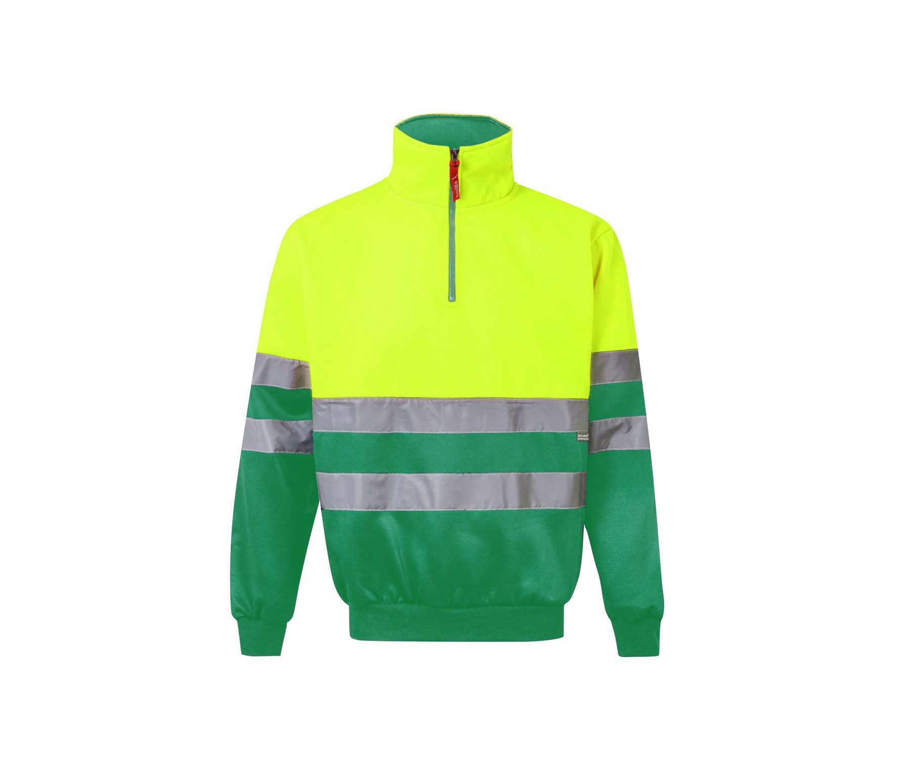 SUDADERA CON CREMALLERA DE ALTA VISIBILIDAD