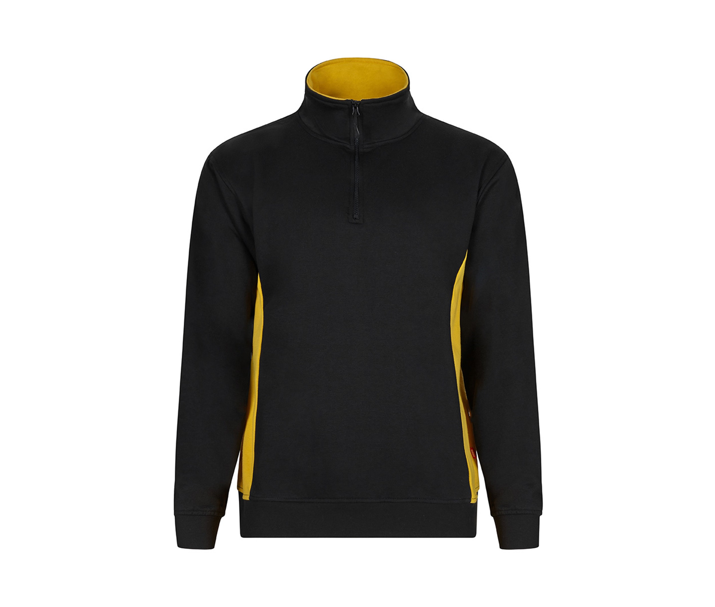 SUDADERA BICOLOR CREMALLERA EN EL CUELLO