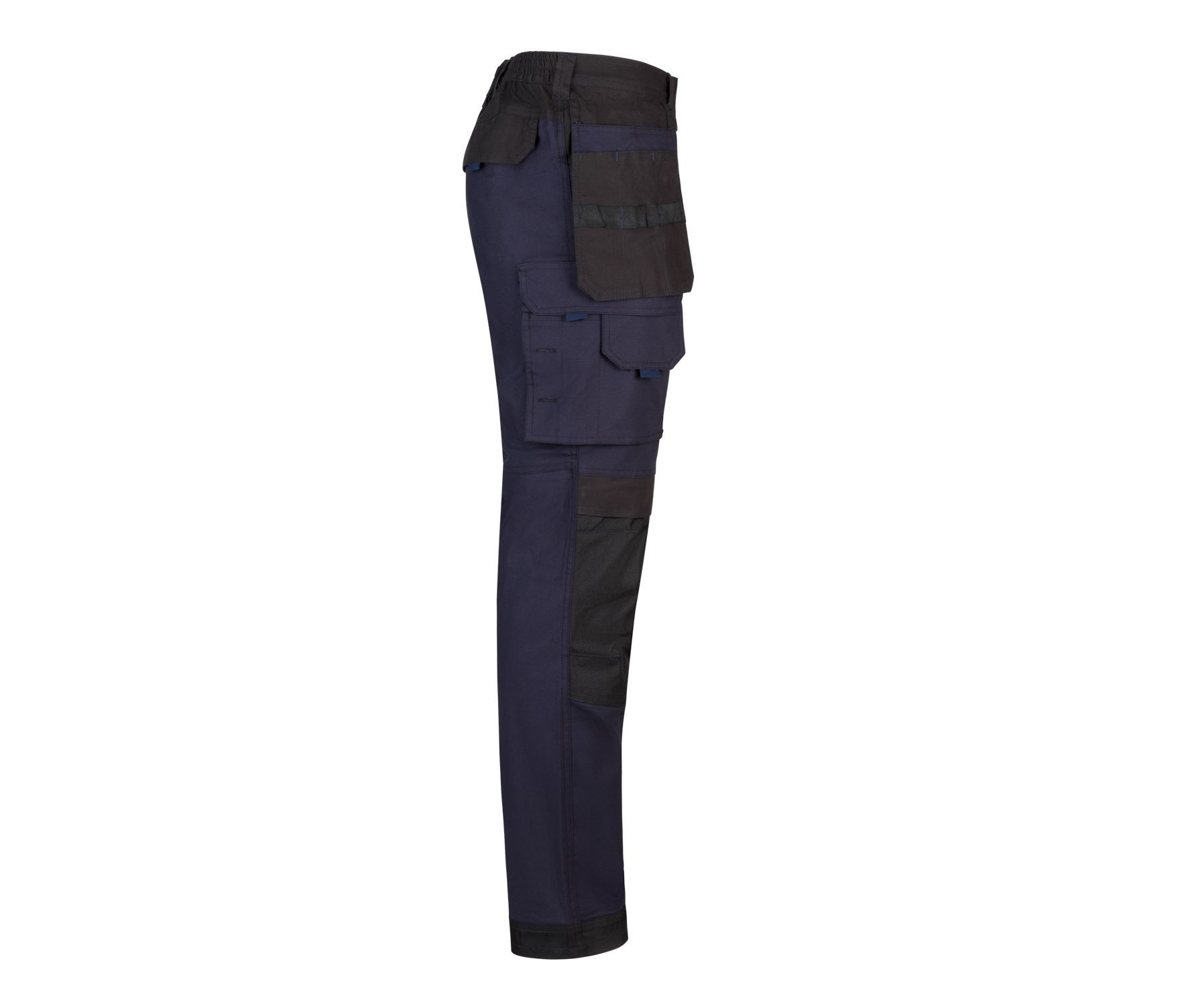 PANTALON DE LONA ELASTICA BICOLOR