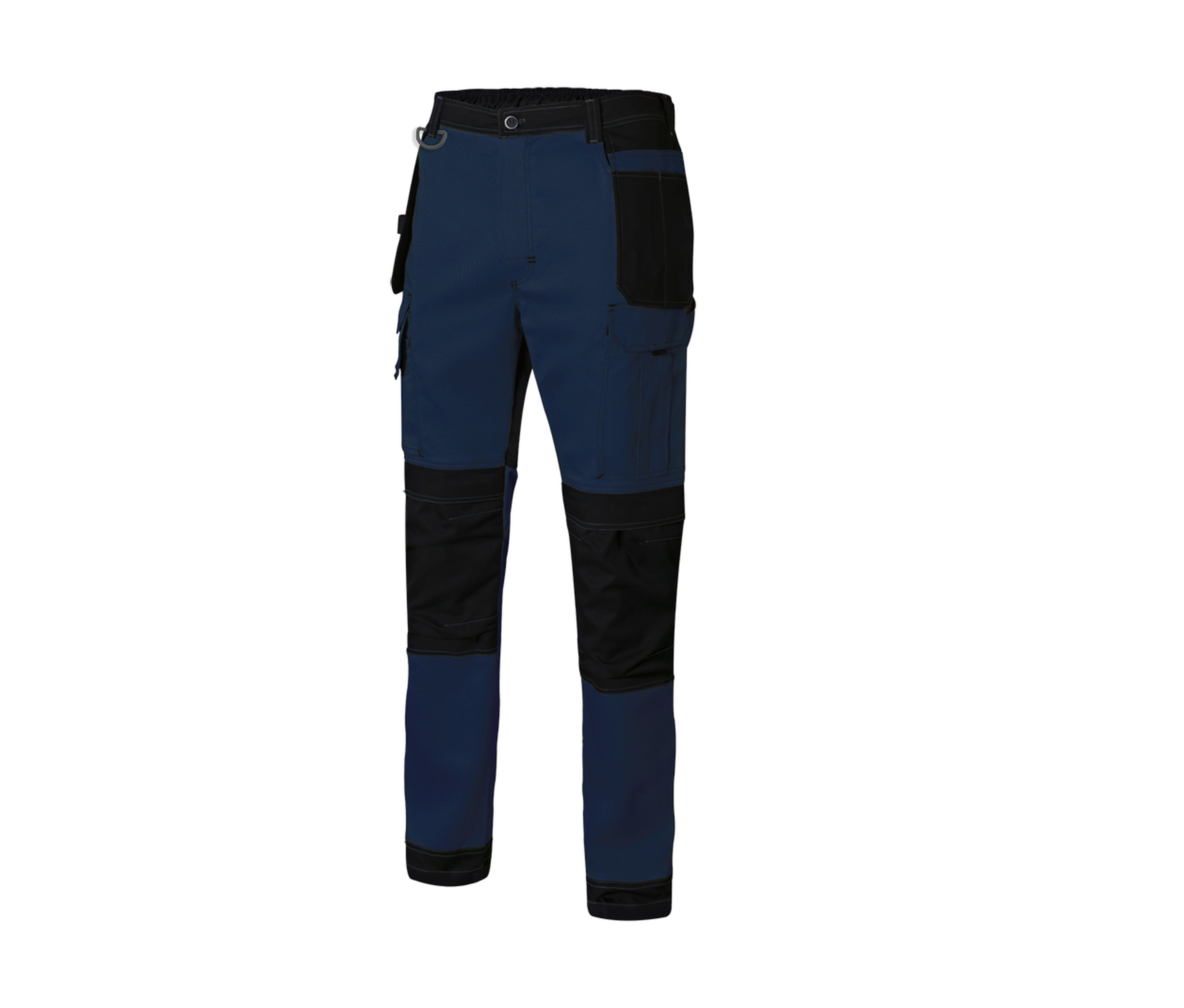 PANTALON DE LONA ELASTICA BICOLOR