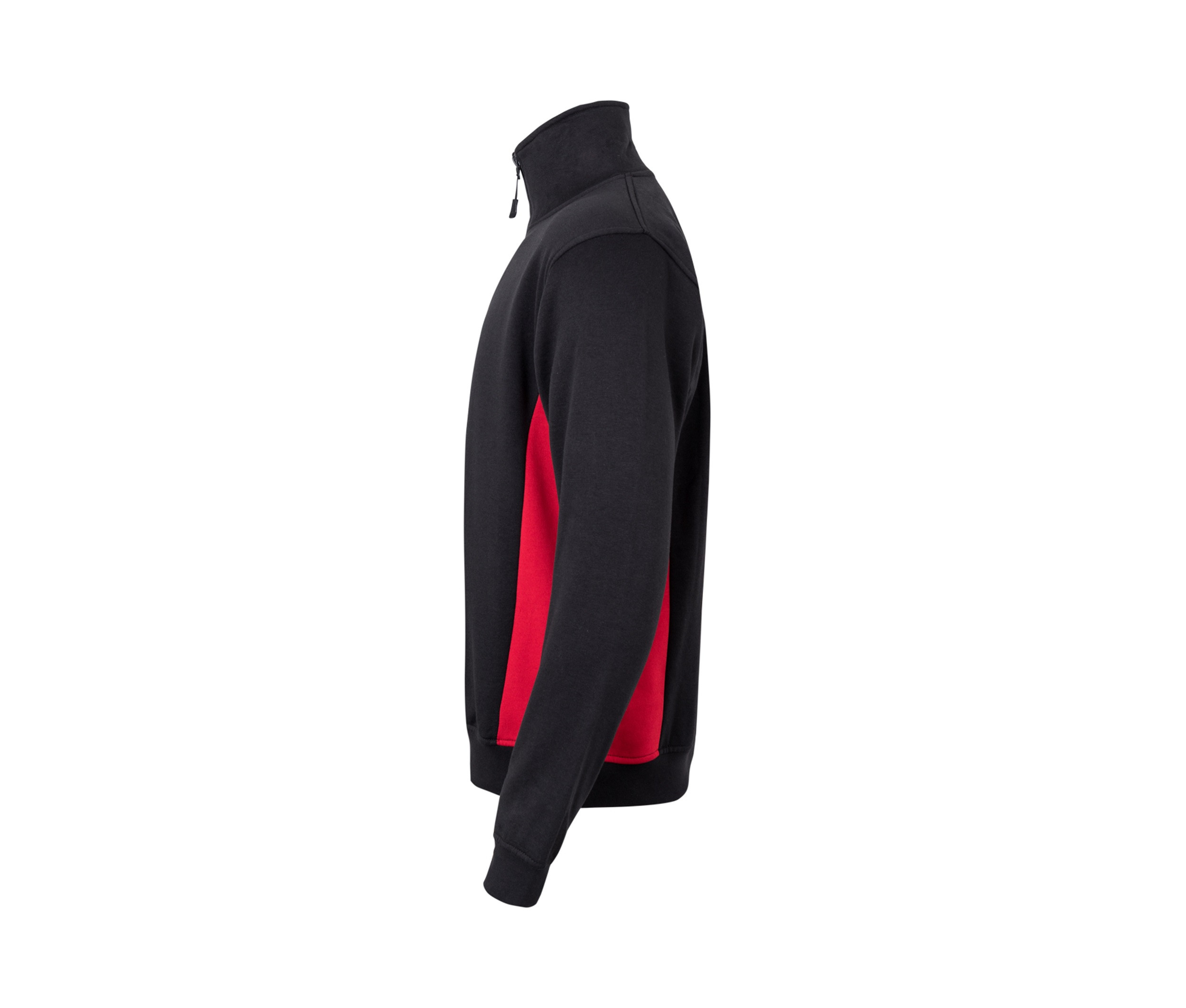 SUDADERA BICOLOR CREMALLERA EN EL CUELLO