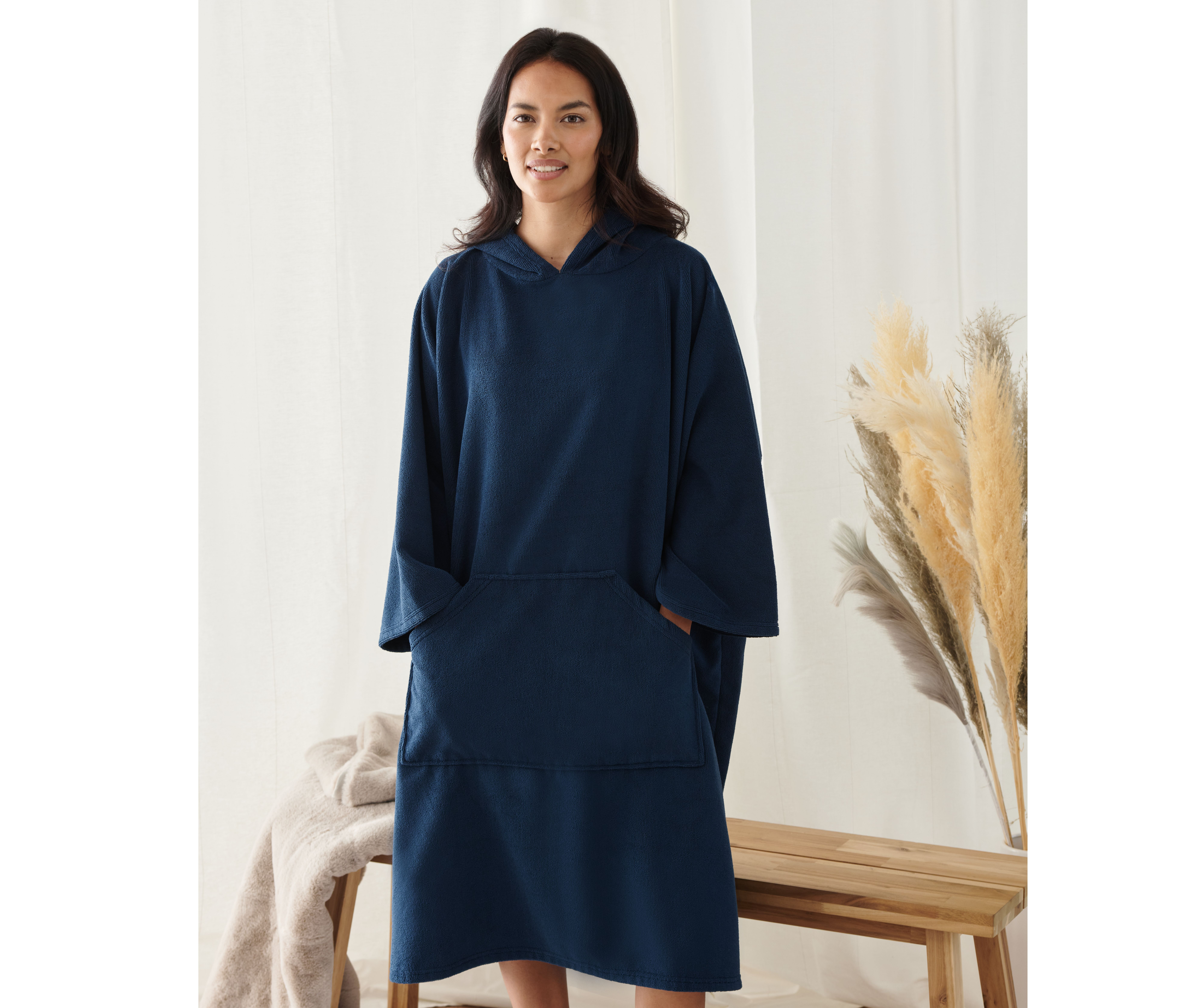 ADULTS TOWELLING PONCHO
