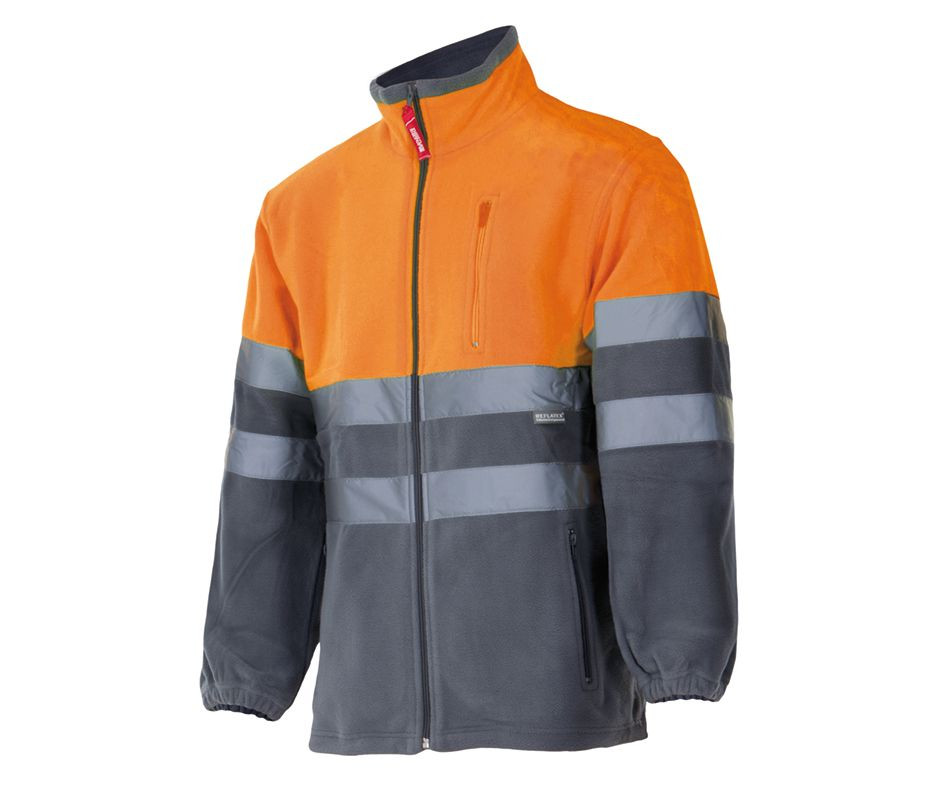 CHAQUETA POLAR BICOLOR DE ALTA VISIBILIDAD
