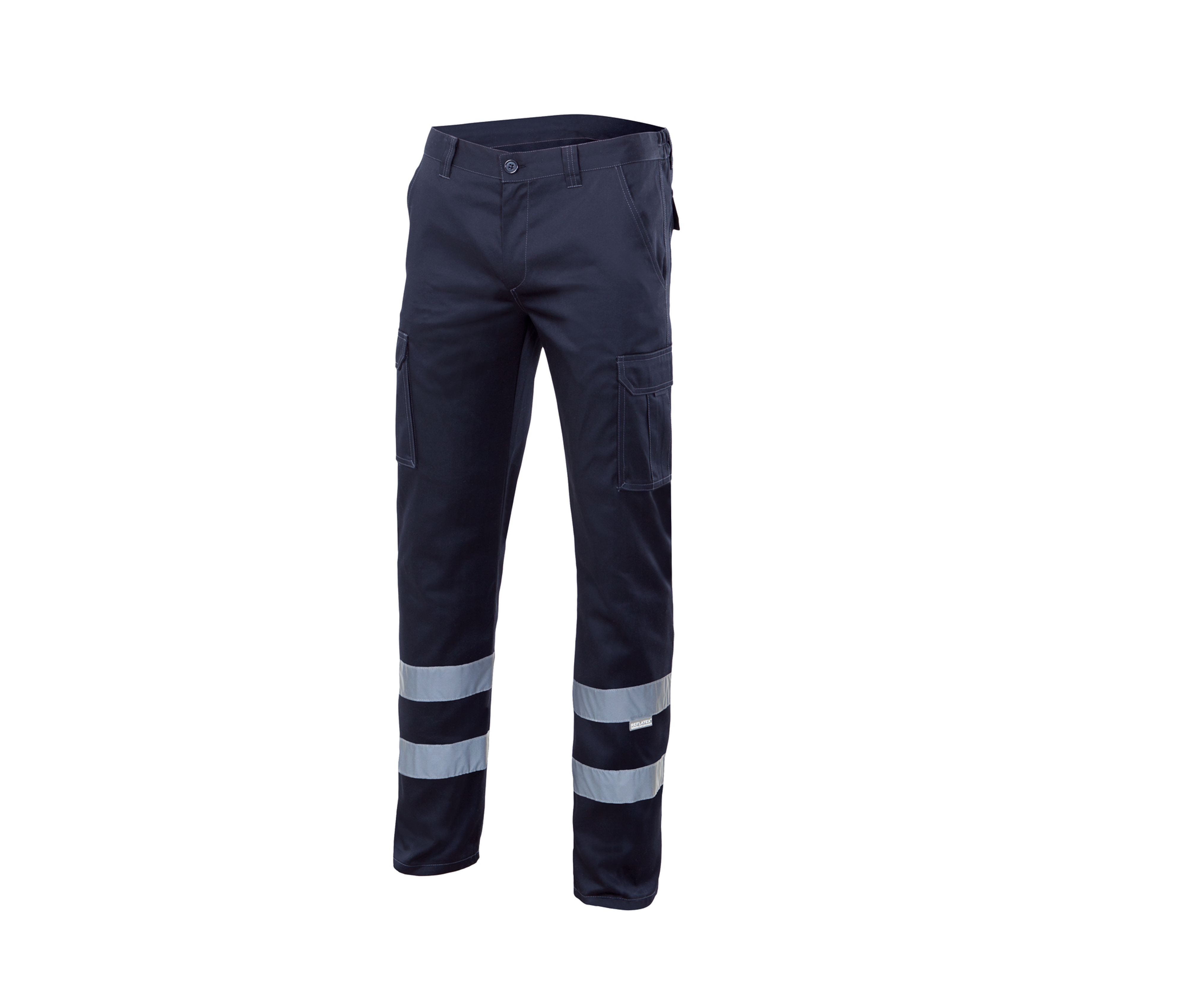 PANTALÓN ELÁSTICO MULTIBOLSILLOS CON BANDAS REFLECTANTES