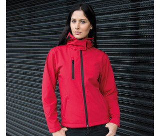 LADIES' PERFORMANCE HOODED JACKET