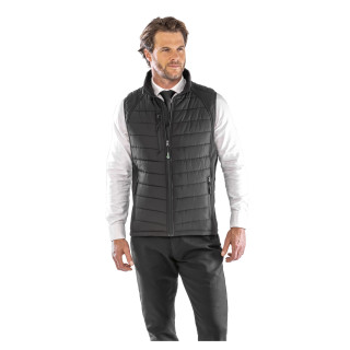 BLACK COMPASS PADDED SOFTSHELL JACKET
